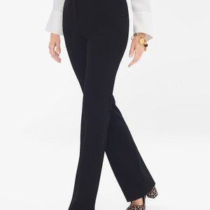 EUC Chico's So Slimming Bootcut Navy Blue Pants Career Trousers Size 2R (12)